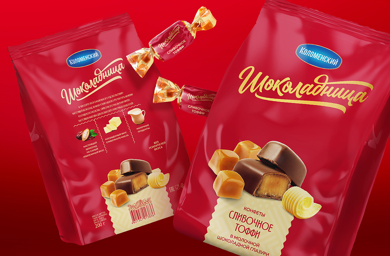 Редизайн упаковки бренда «Шоколадница»