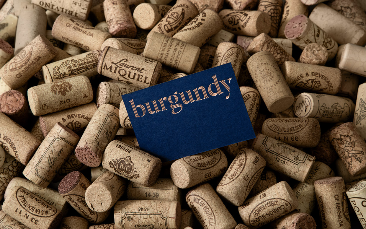 Айдентика для винной компании Burgundy