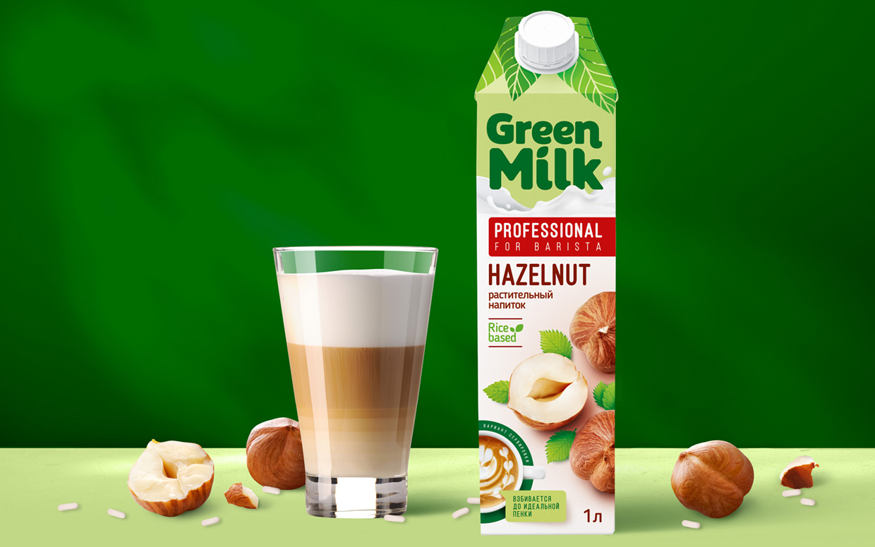 Getbrand: Редизайн Green Milk Professional